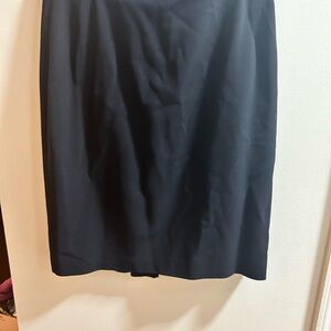 Escada Black Pencil Skirt Knee-Length‎ Work Sz 14 US